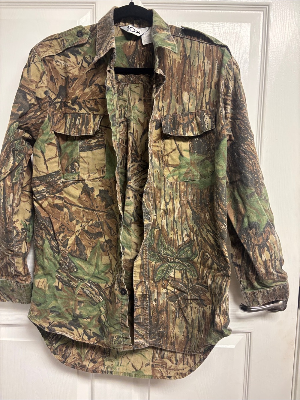 Men's Realtree-Style Camouflage Field Jacket - Green/Brown